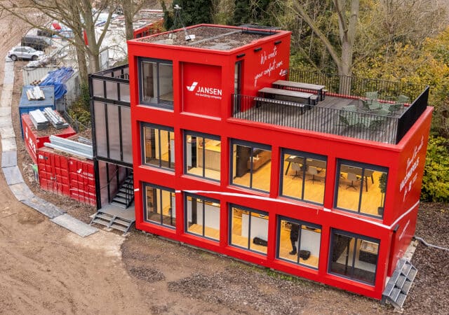 Toptechnologie en rooftopterras op de bouwwerf 5