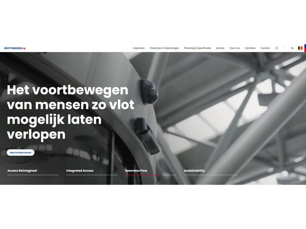 Nieuwe website dormakaba
