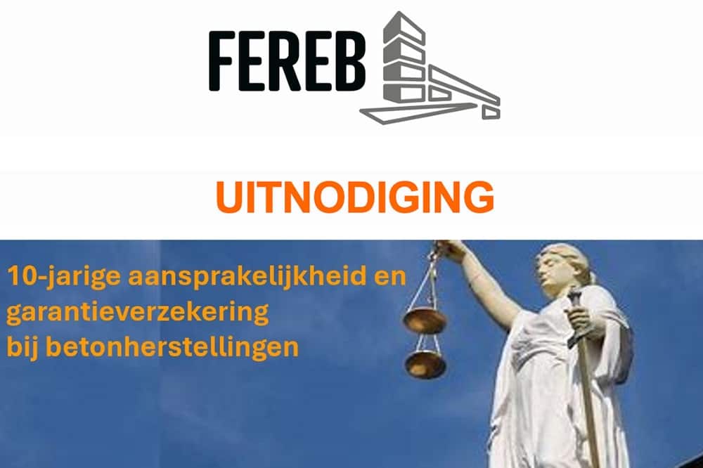 ‍Studienamiddag “10-jarige aansprakelijkheid en garantieverzekering bij betonherstellingen – Buildwise – Dinsdag 26 november 2024