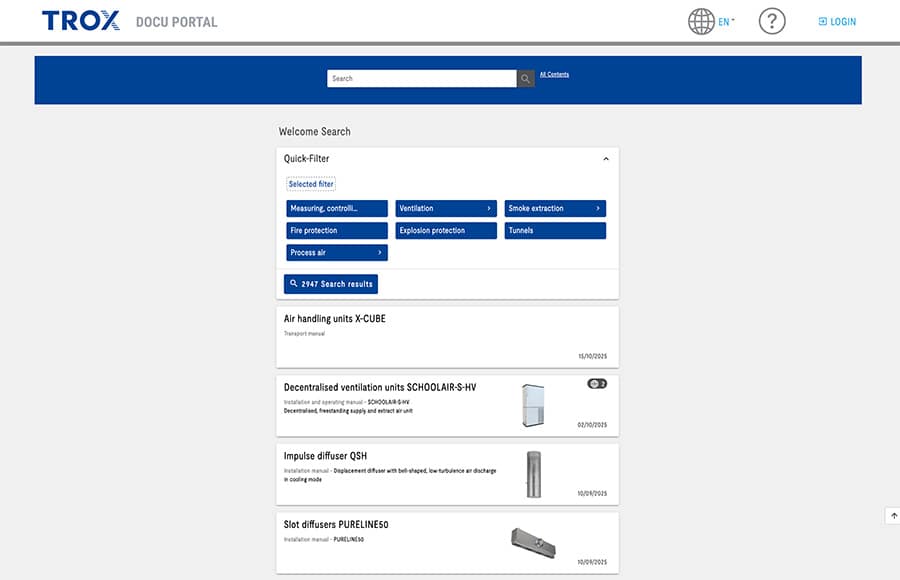 Ontdek het TROX Docu Portal: uw toegang tot kennis 4