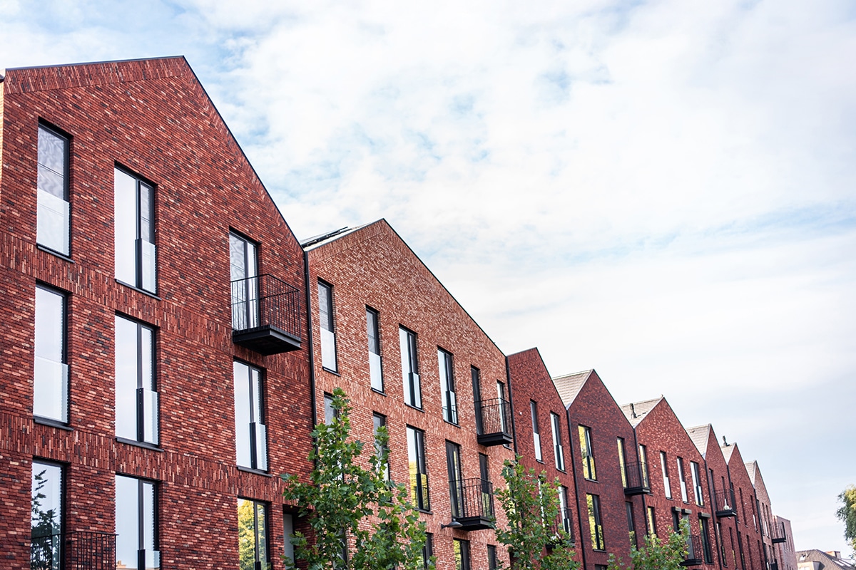 Fraaie baksteengevels garanderen esthetische variatie in nieuwe stadswijk 1