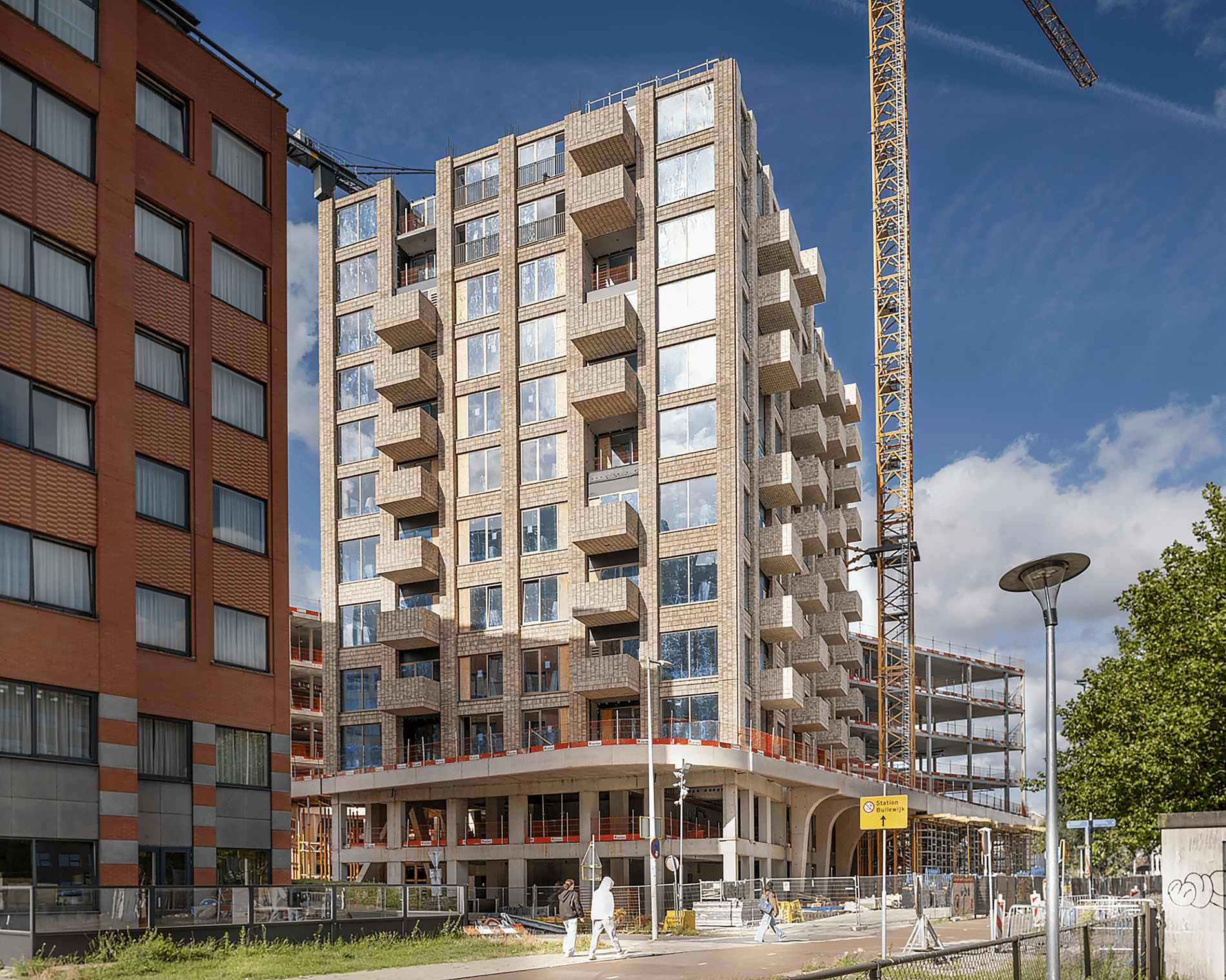 Prefabbetongevel versnelt bouw van Amsterdamse woontoren 7