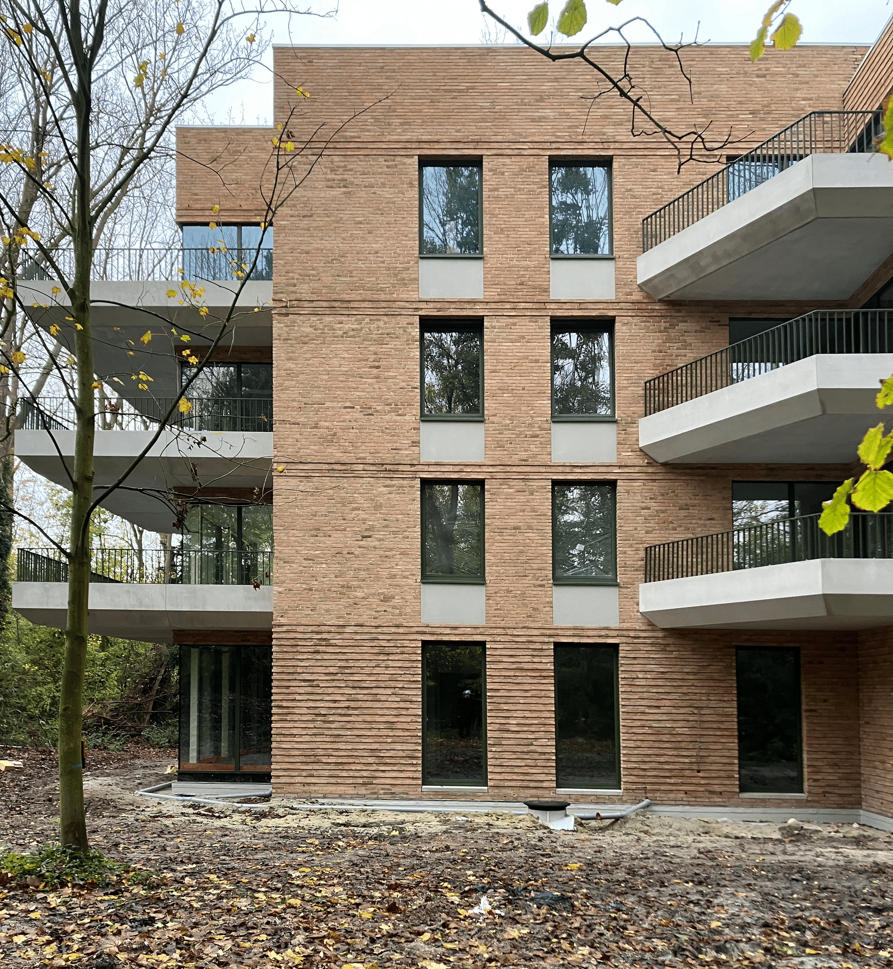 Groen kleurt de contouren van exclusief Gents nieuwbouwproject 1