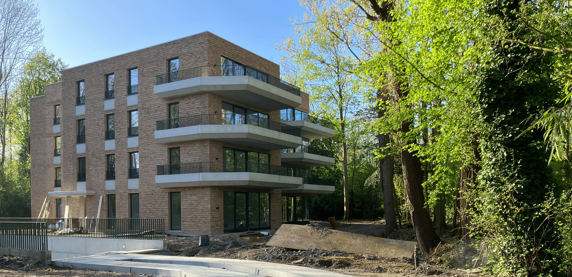 Groen kleurt de contouren van exclusief Gents nieuwbouwproject 2