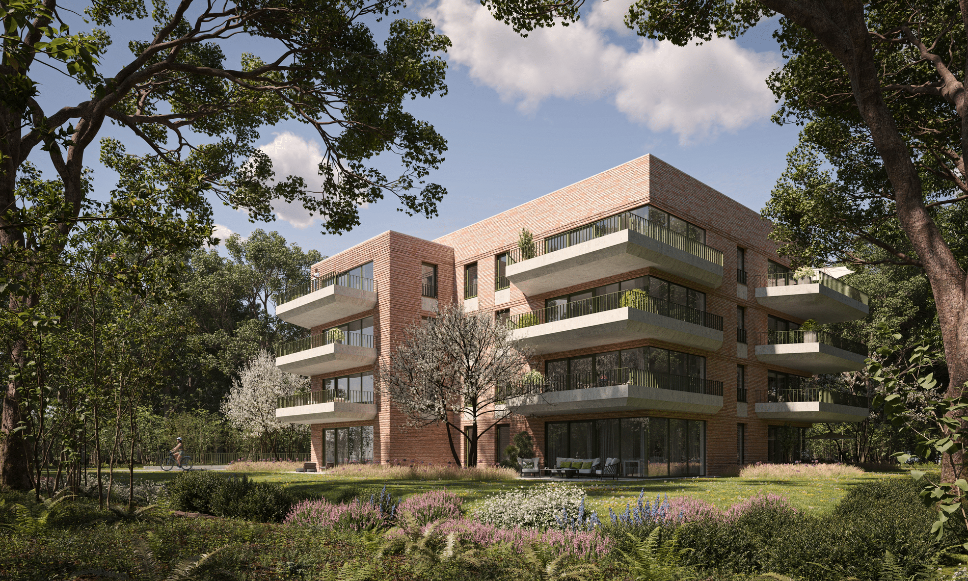 Groen kleurt de contouren van exclusief Gents nieuwbouwproject 2