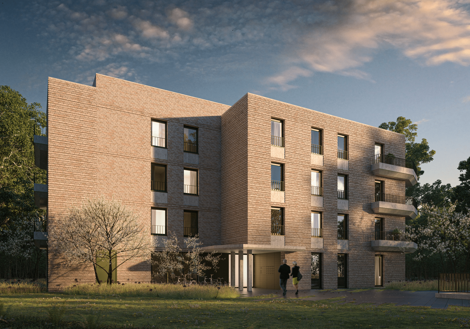 Groen kleurt de contouren van exclusief Gents nieuwbouwproject 3